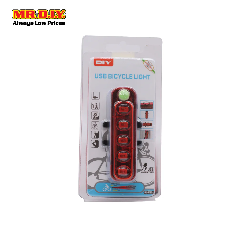 (MR.DIY) USB Rechargable Bicycle LED Rear Light - BL-W05 - Image 4