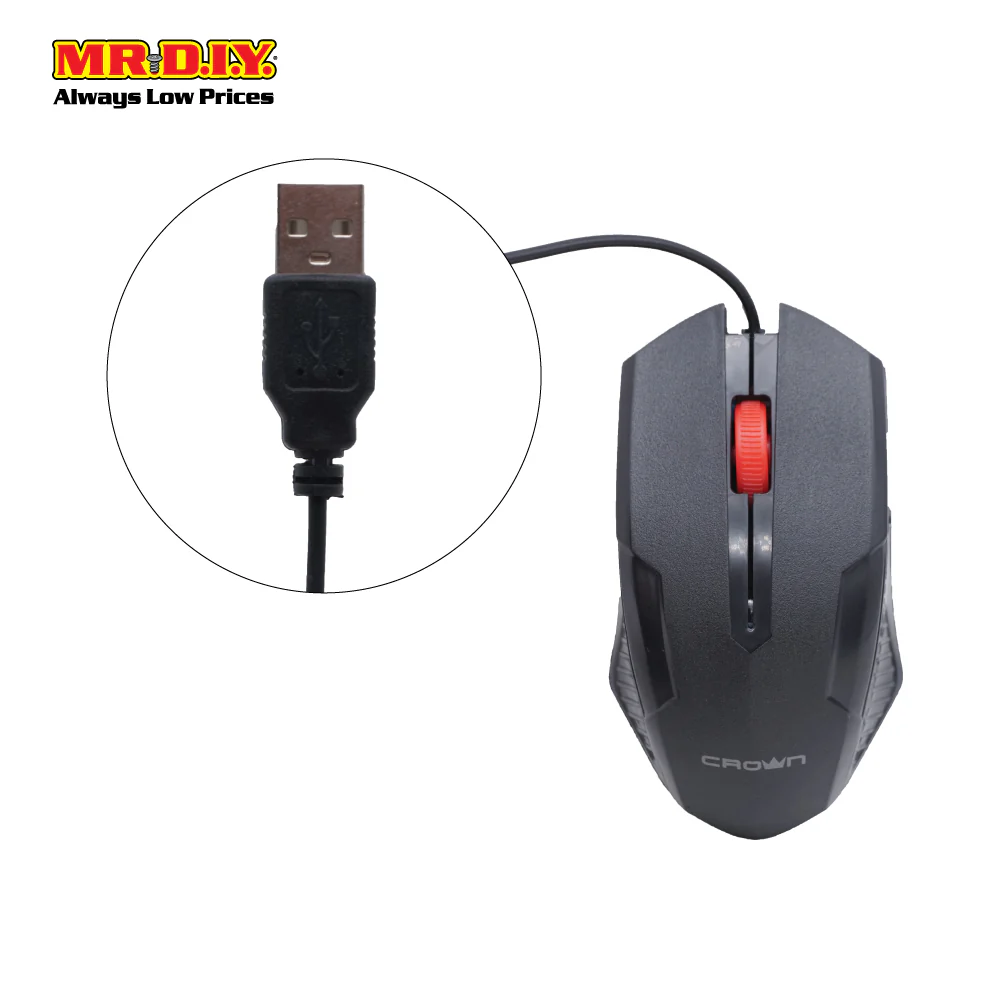 (MR.DIY) USB Cable Wired Mouse - Image 3