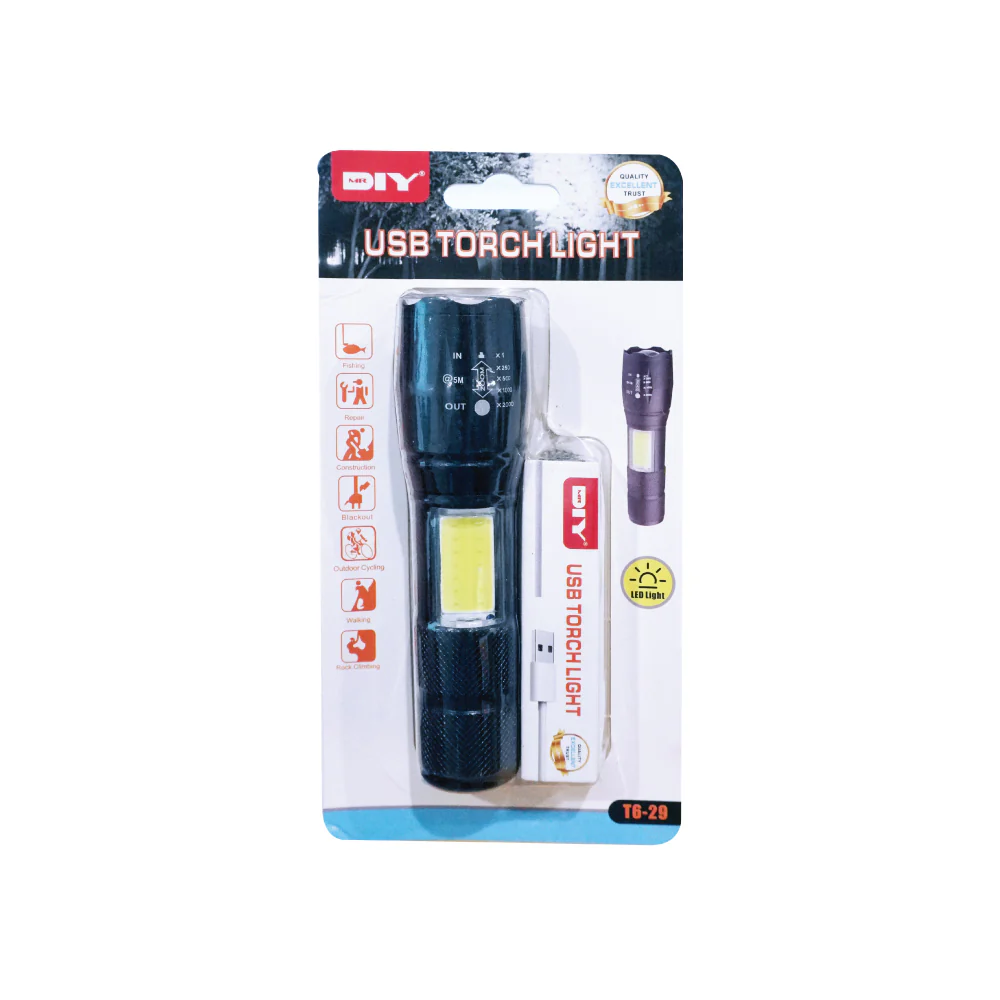 (MR.DIY) Multipurpose USB Rechargeable Torchlight - Image 4