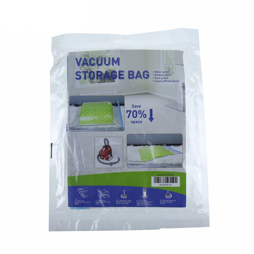(MR.DIY) Travel Resealable Vacuum Plastic Storage Bag With Valve (50cm X 70cm) - Image 3