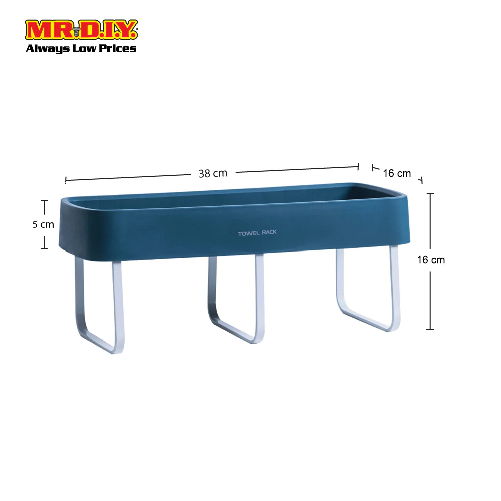 (MR.DIY) Wall-Mounted Bath Rack-Grey - Image 2