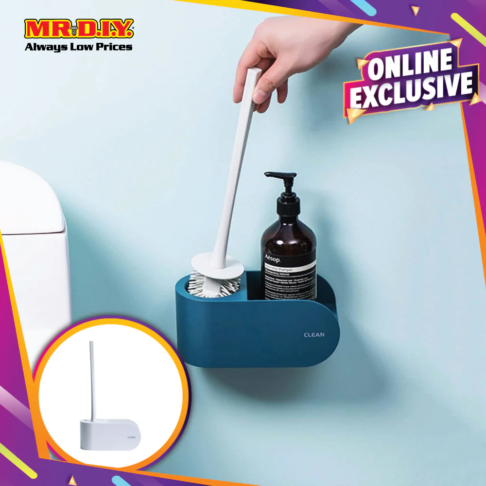 (MR.DIY) Wall-Mounted Toilet Brush Holder-White - Image 4