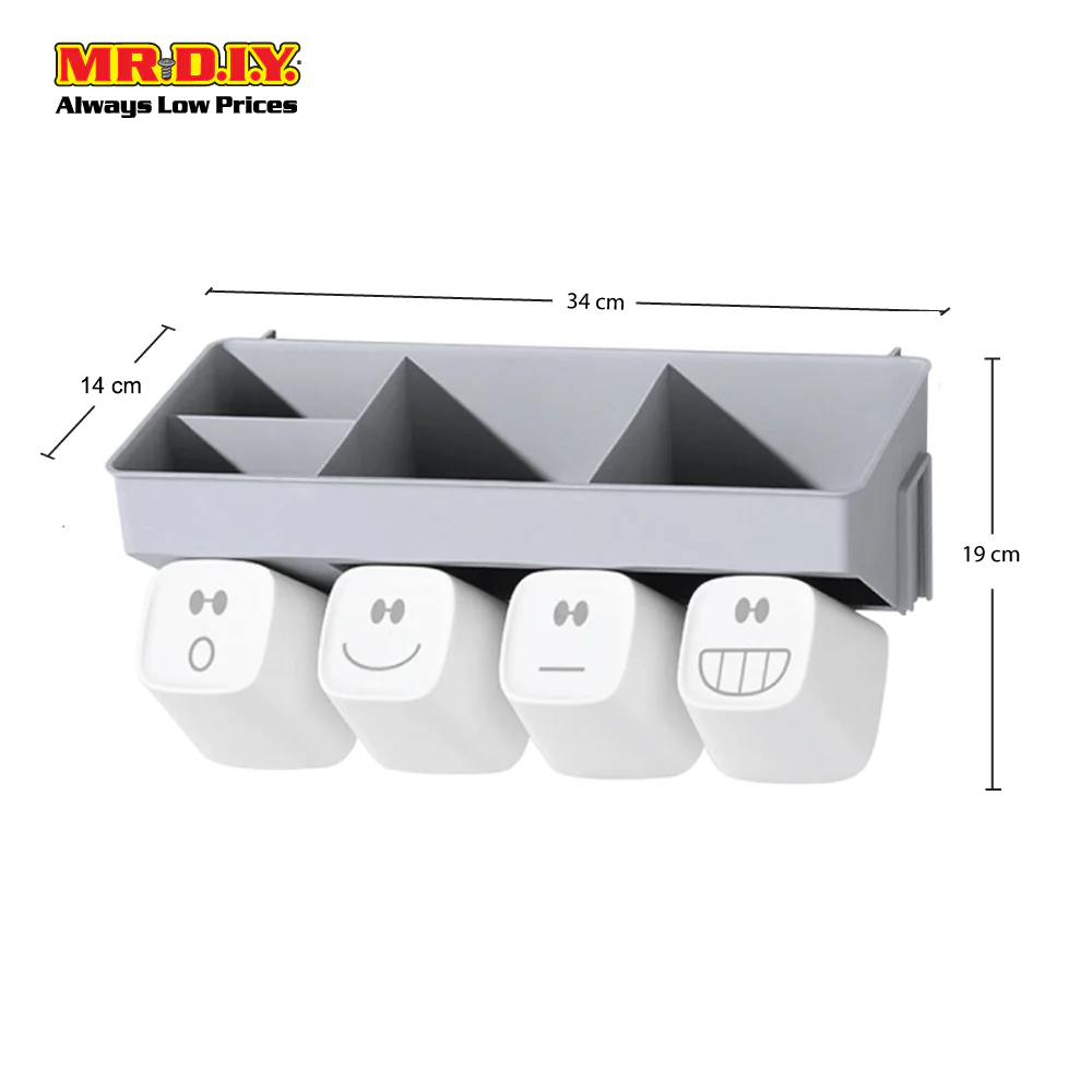 (MR.DIY) Wall-Mounted Toothbrush Holder-Cyan - Image 9