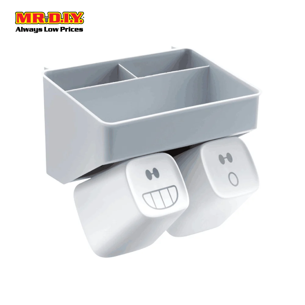 (MR.DIY) Wall-Mounted Toothbrush Holder-Grey - Image 2