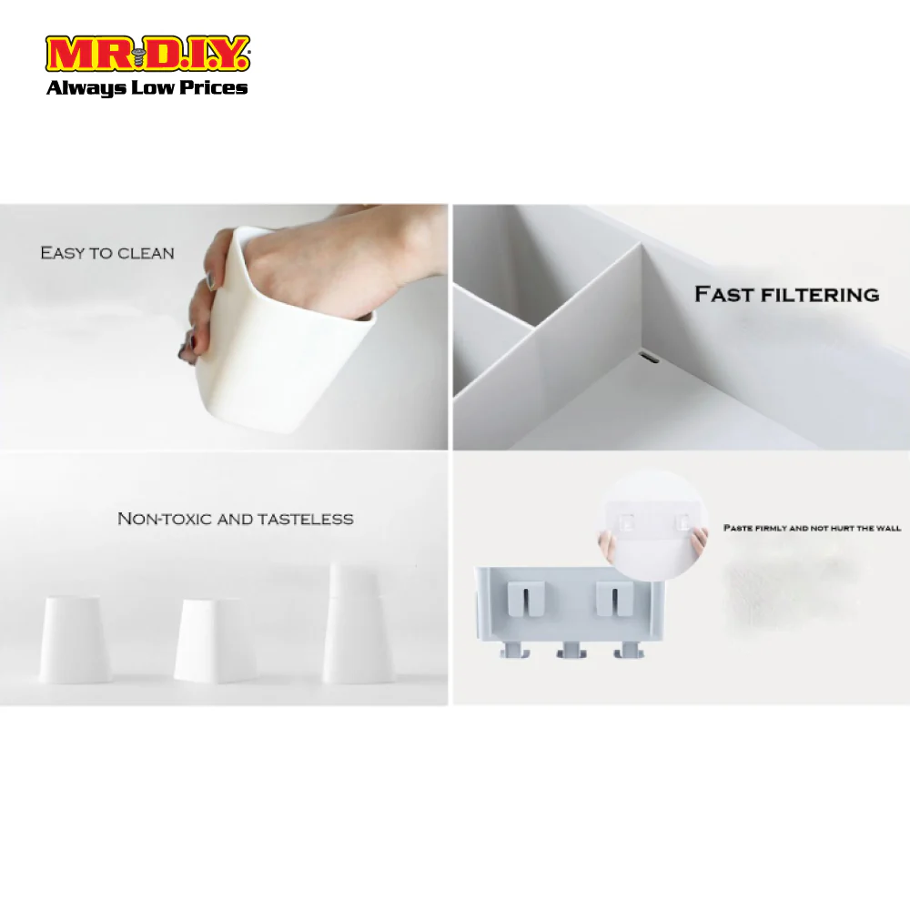 (MR.DIY) Wall-Mounted Toothbrush Holder-Cyan - Image 5
