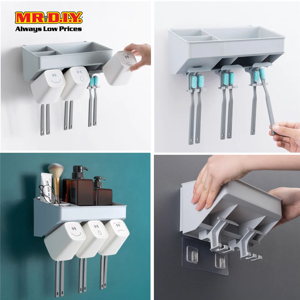 (MR.DIY) Wall-Mounted Toothbrush Holder-Cyan - Image 7