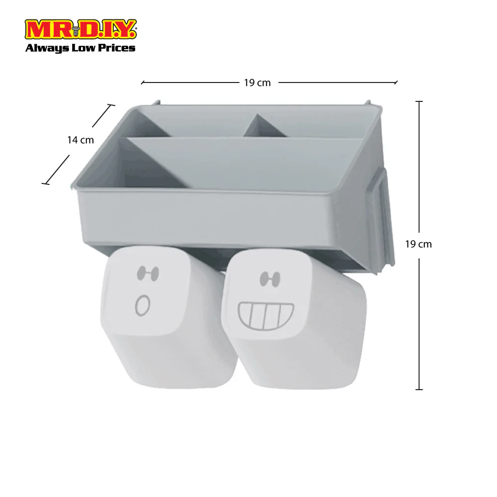(MR.DIY) Wall-Mounted Toothbrush Holder-Grey - Image 8