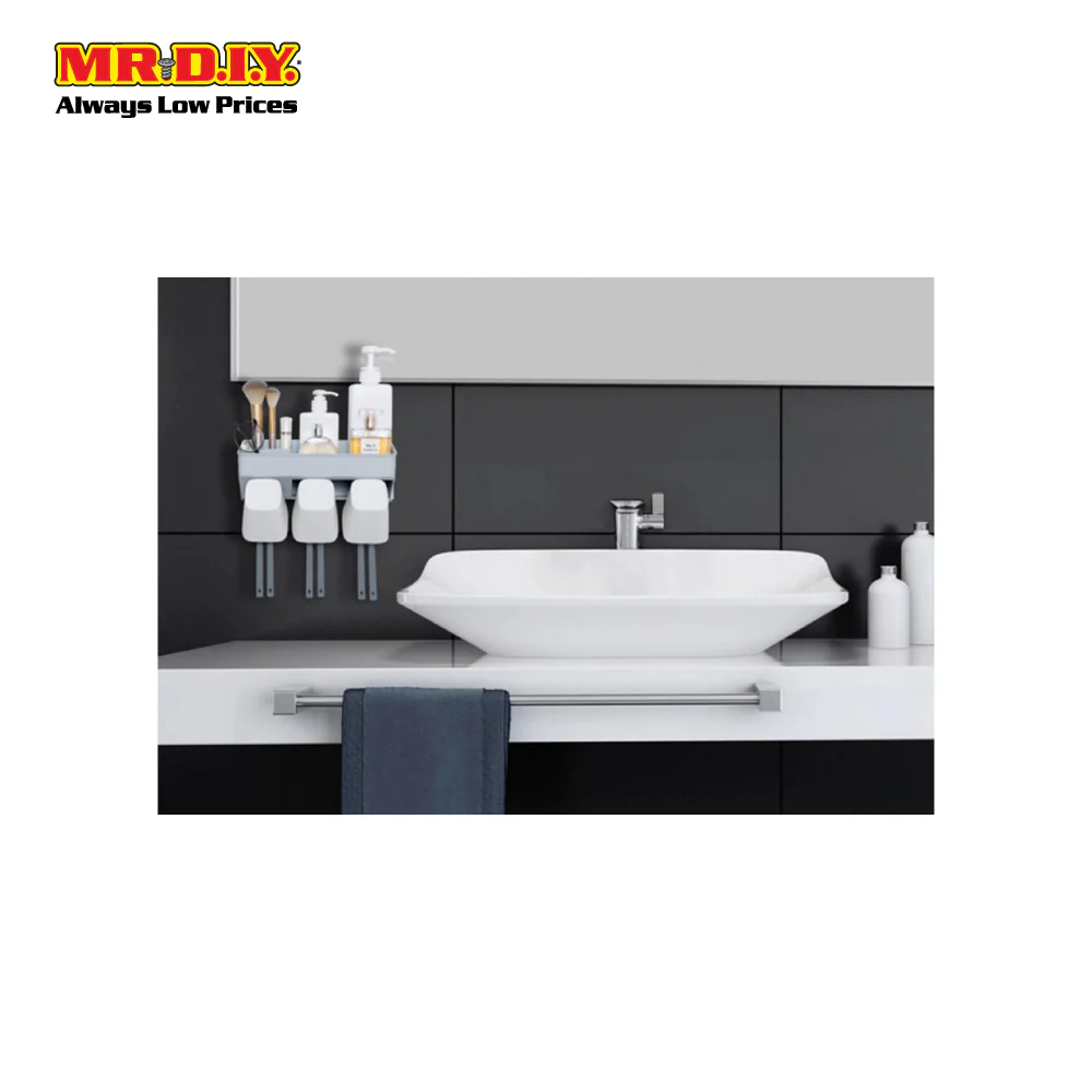 (MR.DIY) Wall-Mounted Toothbrush Holder-Grey - Image 7