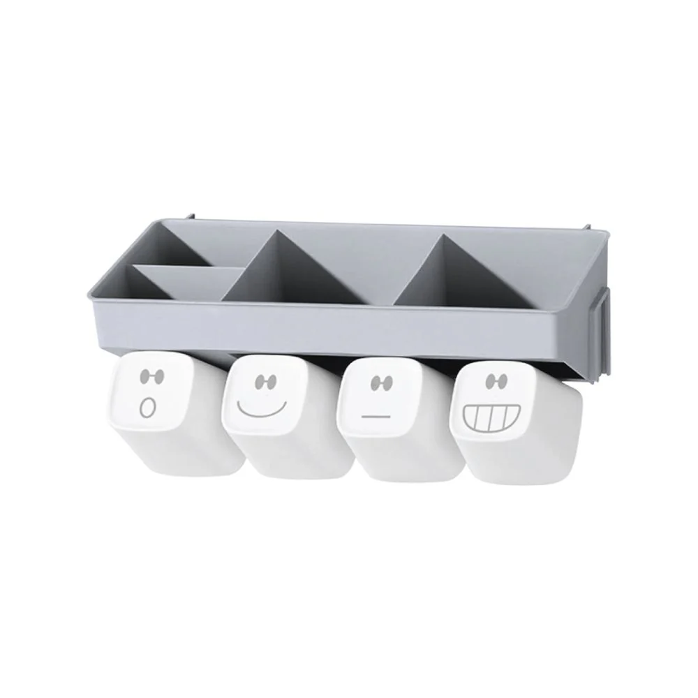 (MR.DIY) Wall-Mounted Toothbrush Holder-Grey - Image 2