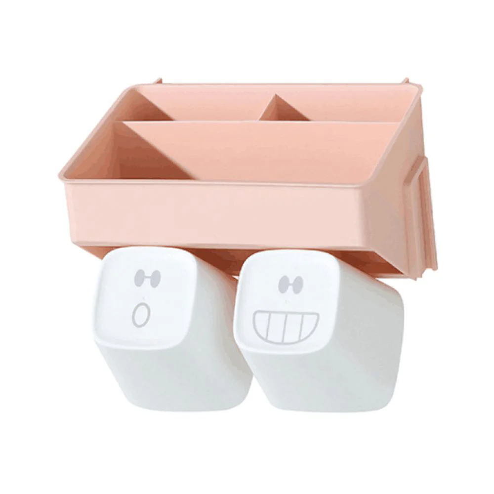 (MR.DIY) Wall-Mounted Toothbrush Holder-Pink - Image 2