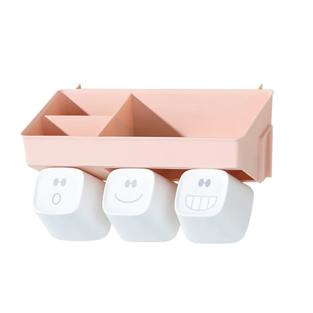 (MR.DIY) Wall-Mounted Toothbrush Holder-Pink - Image 2