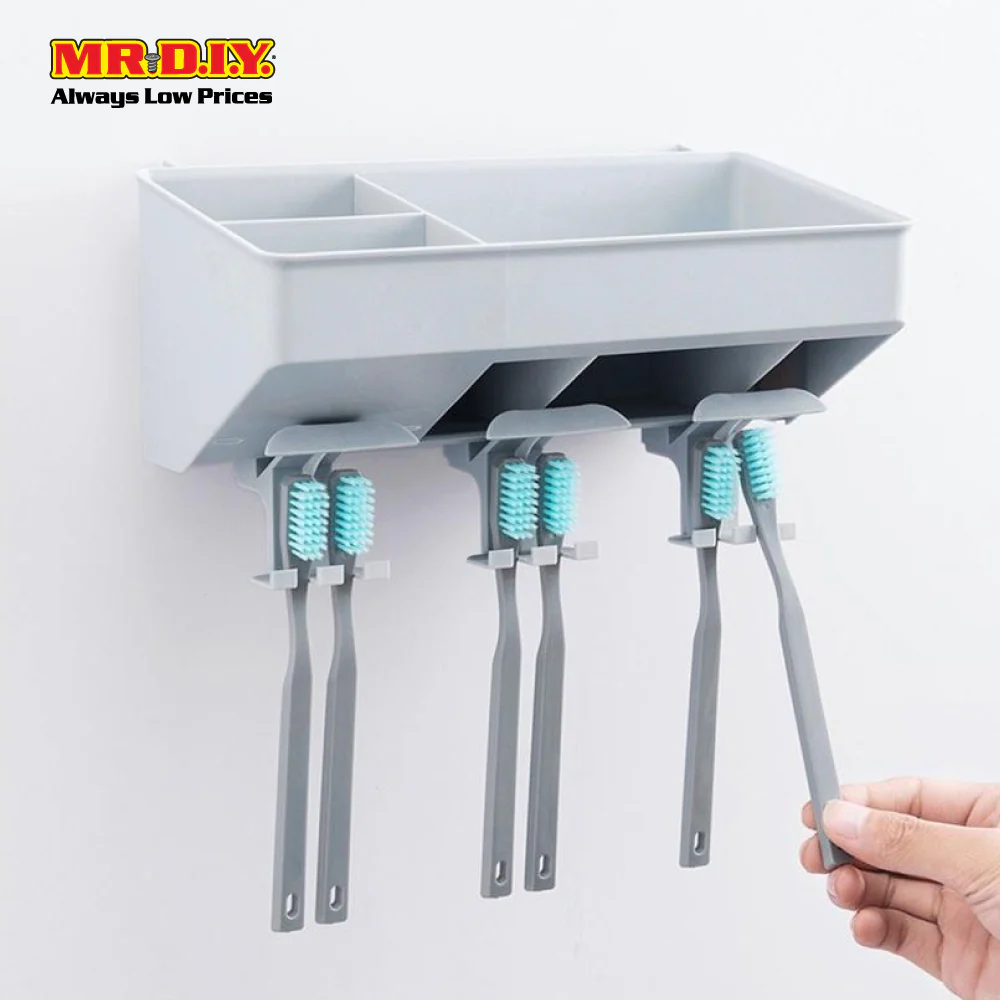 (MR.DIY) Wall-Mounted Toothbrush Holder-Pink - Image 5