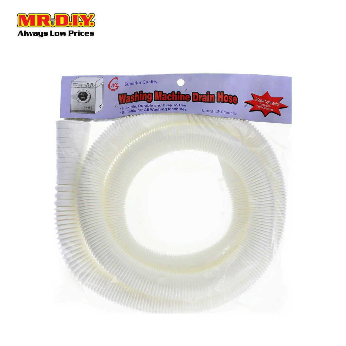 (MR.DIY) Washing Machine Drain Hose 2m - Image 2