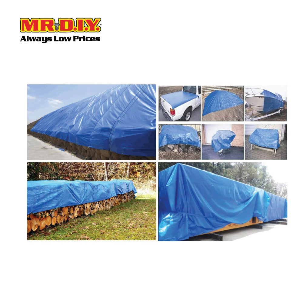 (MR.DIY) Waterproof Tarpaulin Canvas Sheet Cover (8x10 Feet) - Image 4
