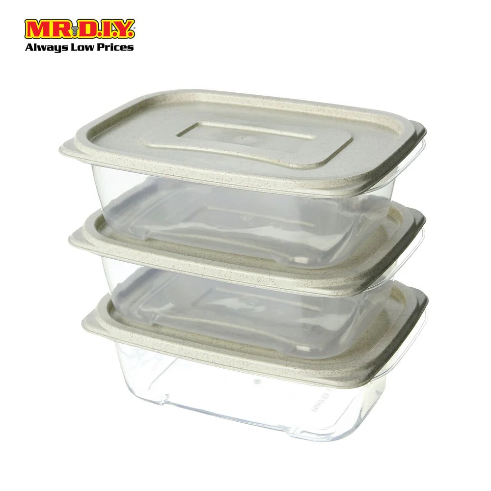 (MR.DIY) Wheat Straw Food Container (3pcs) - Image 2