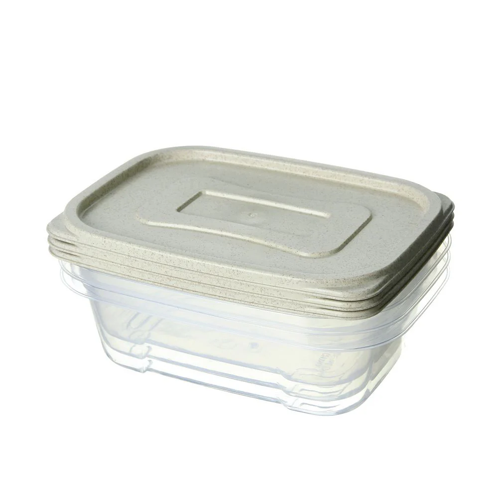 (MR.DIY) Wheat Straw Food Container Pink (3pcs) - Image 2