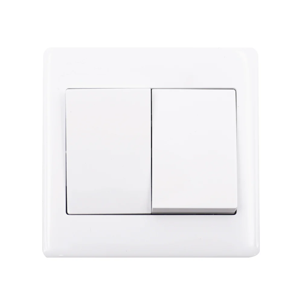 (MR.DIY) White Wall 10AX Switch 2 Gang - Image 4