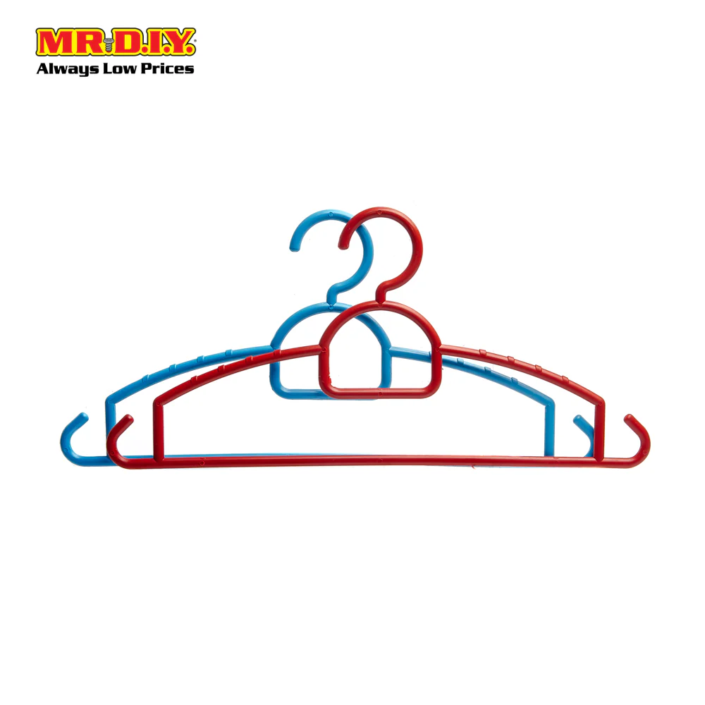(MR.DIY) 6pcs Plastic X-Ware Clothes Hanger (H17.5xL36cm) - Image 2