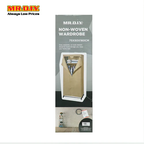 (MR.DIY) Zipper Wardrobe (75cm X 50cm X 160cm) - Image 3