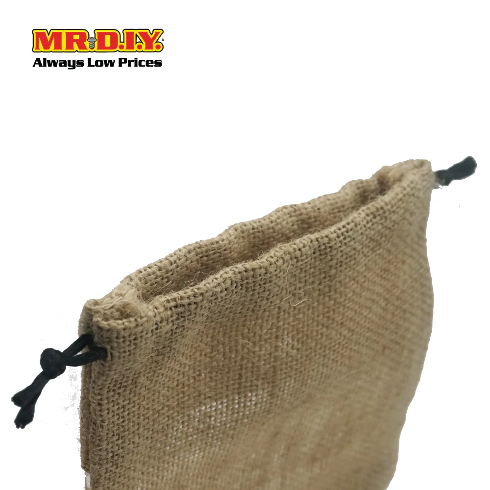 (MR.DIY) Drawstring Jute Pouch Bag (14 x 14 cm) - Image 4