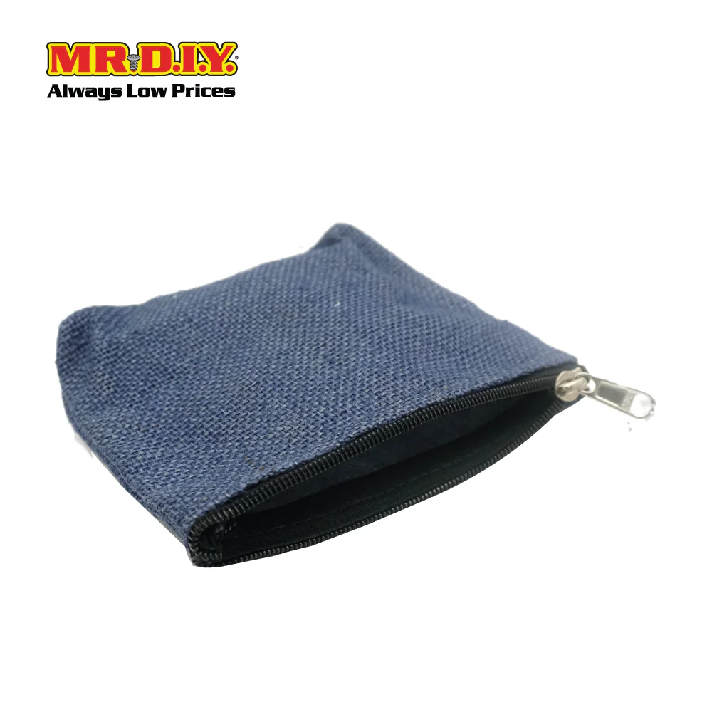 (MR.DIY) Laminated Jute Pouch (14 x 14 cm) - Image 3