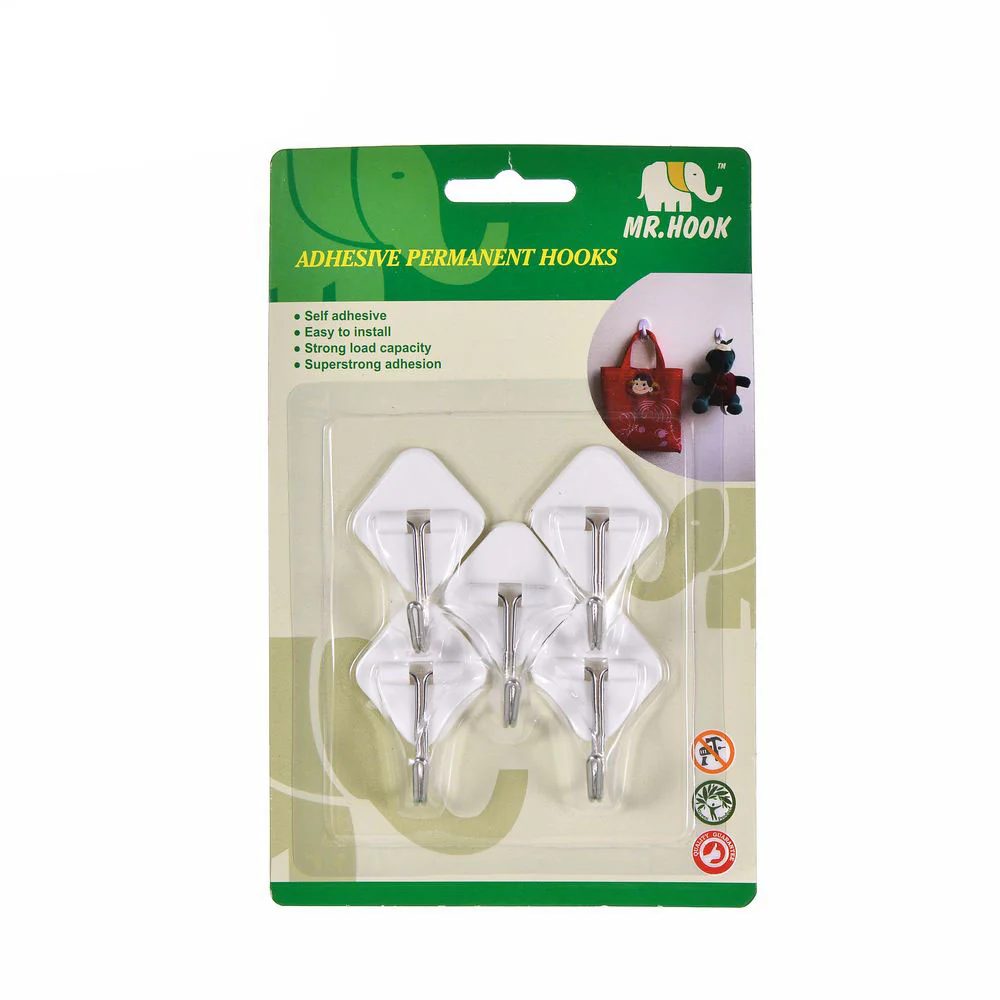 MR HOOK Adhesive Permanent Plastic Hook - Image 3
