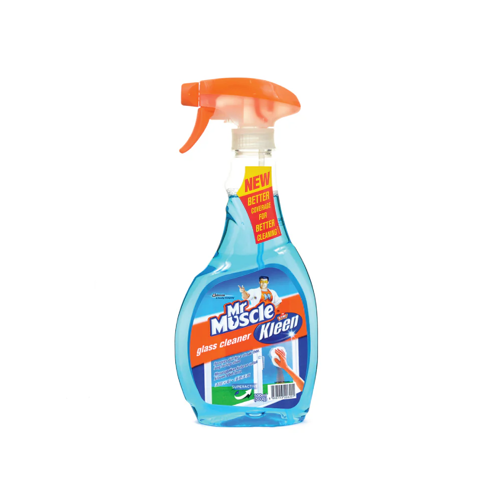 MR MUSCLE Kiwi Kleen Glass Cleaner Super Active (2 x 500ml) - Image 4