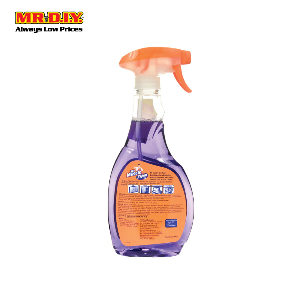 MR MUSCLE  Value Pack Kiwi Kleen Glass Cleaner Lavender (2 X 500ml) - Image 3