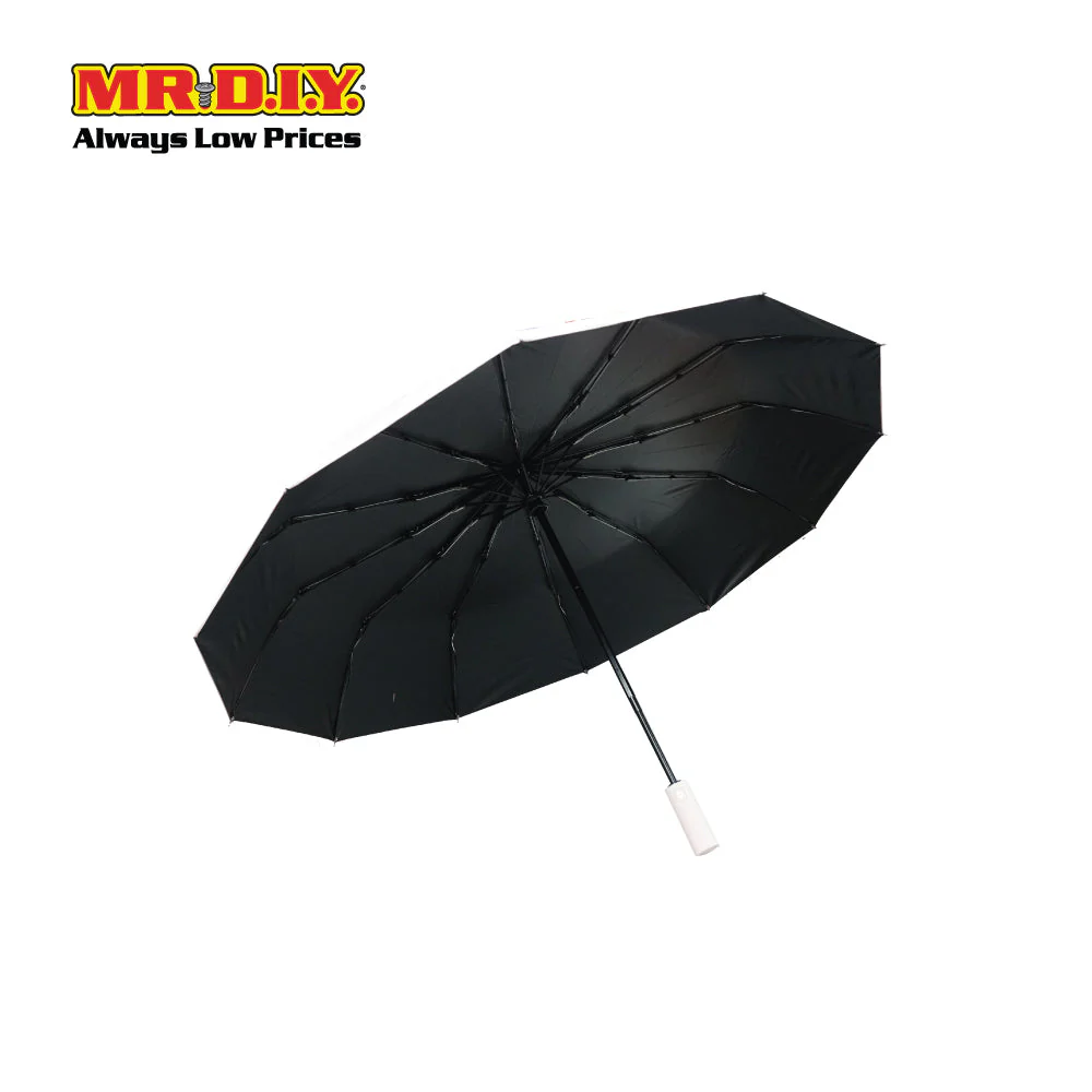 (MR.DIY) 12 Ribs Automatic Folding Large Umbrella - Light Pink - Color Series - Image 2