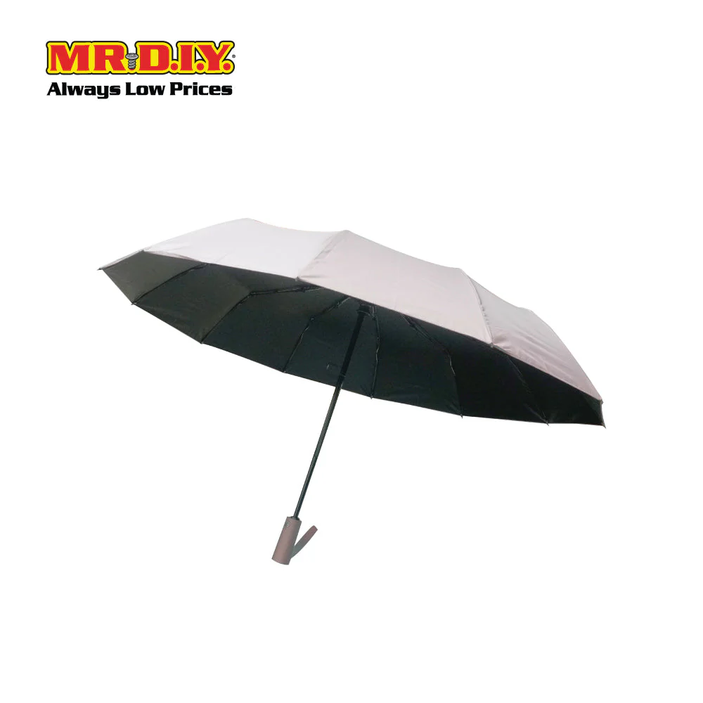 (MR.DIY) 12 Ribs Automatic Folding Large Umbrella - Light Pink - Color Series - Image 3