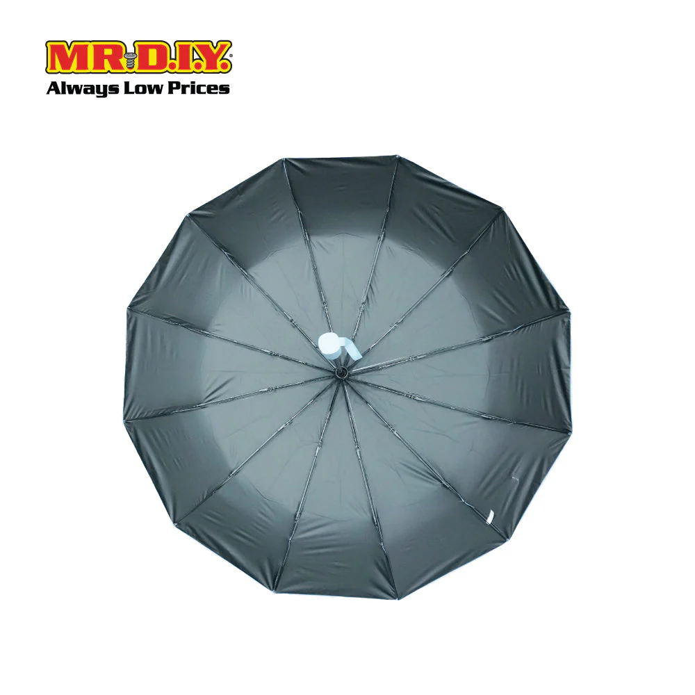 (MR.DIY) 12 Ribs Automatic Folding Large Umbrella - Purple - Color Series - Image 3