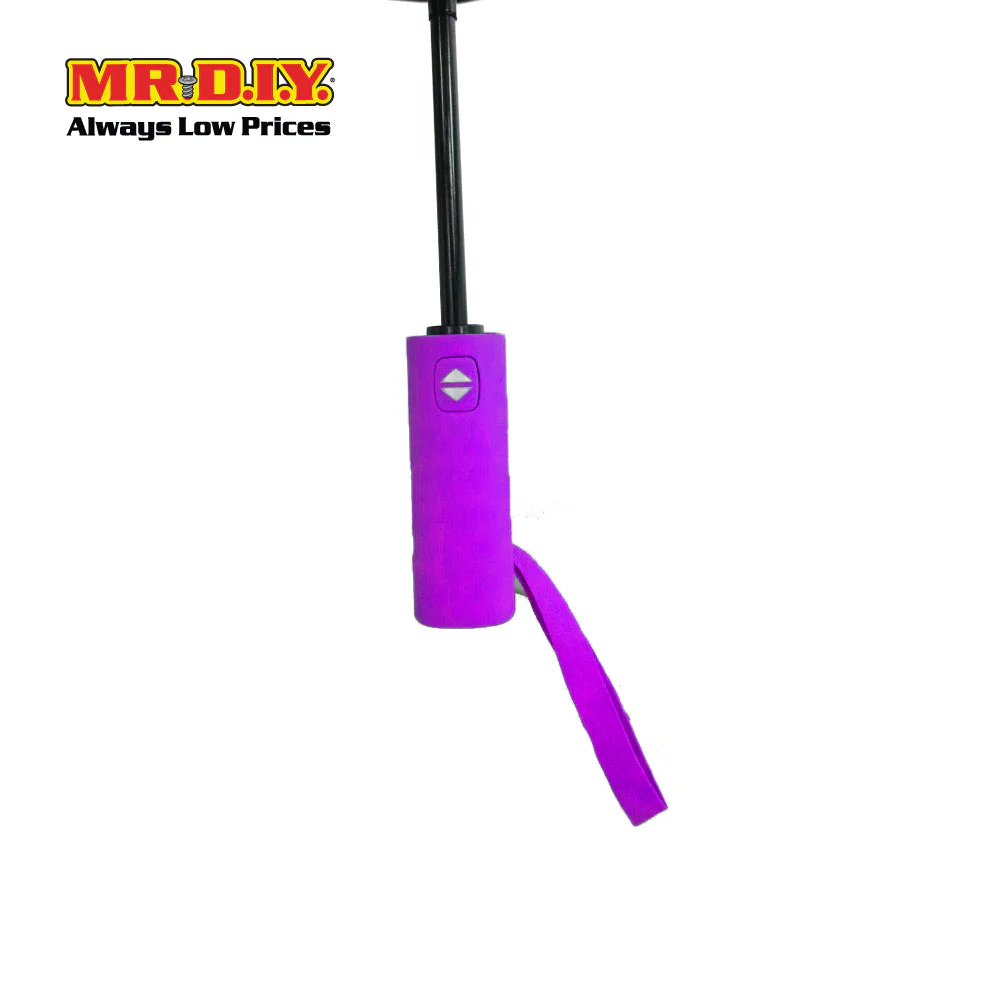 (MR.DIY) 12 Ribs Automatic Folding Large Umbrella - Purple - Color Series - Image 4
