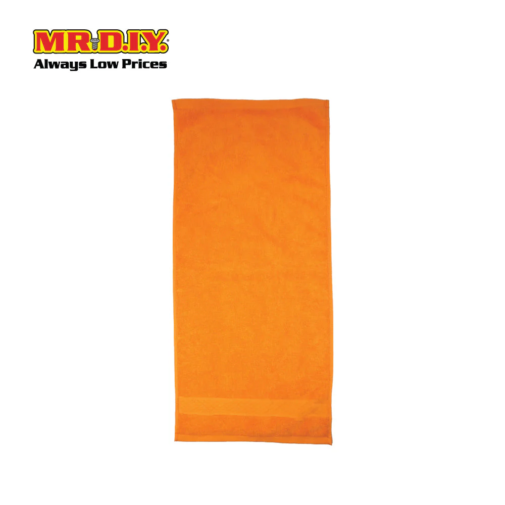 (MR.DIY) Absorbent Premium Cotton Bath Towel (70cmx140cm) - Orange - Color Series - Image 4