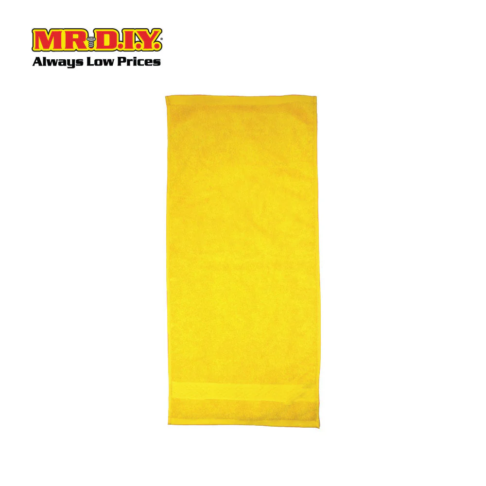 (MR.DIY) Absorbent Soft Cotton Hand Towel (35x75cm) - Yellow - Color Series - Image 4