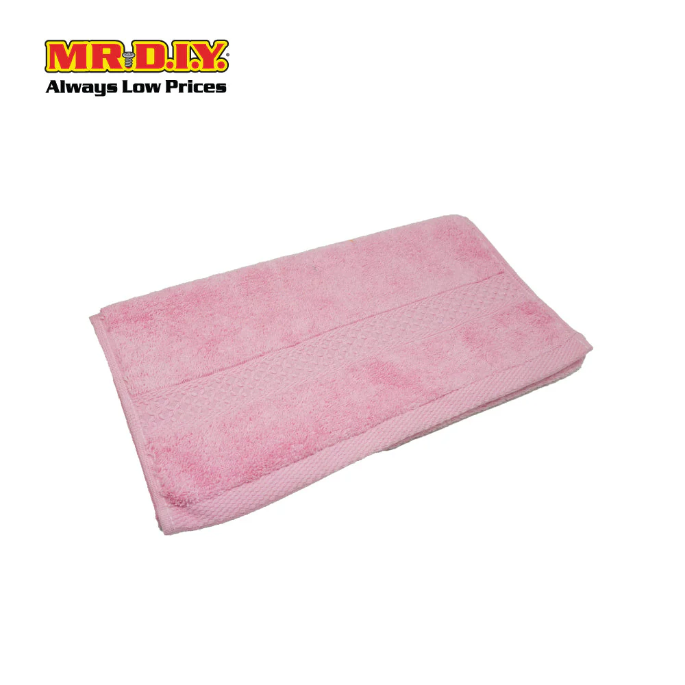 (MR.DIY) Absorbent Soft Cotton Hand Towel (35x75cm) - Light Pink - Color Series - Image 3