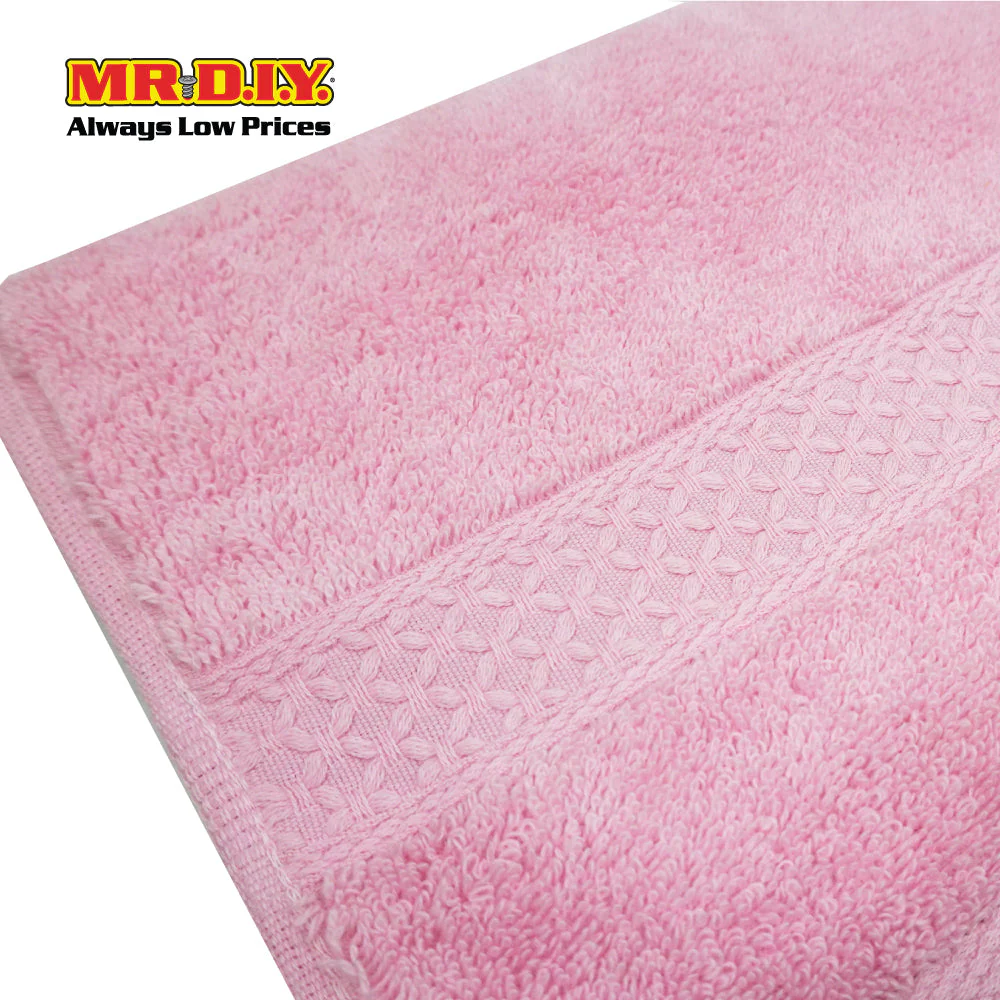 (MR.DIY) Absorbent Soft Cotton Hand Towel (35x75cm) - Light Pink - Color Series - Image 4