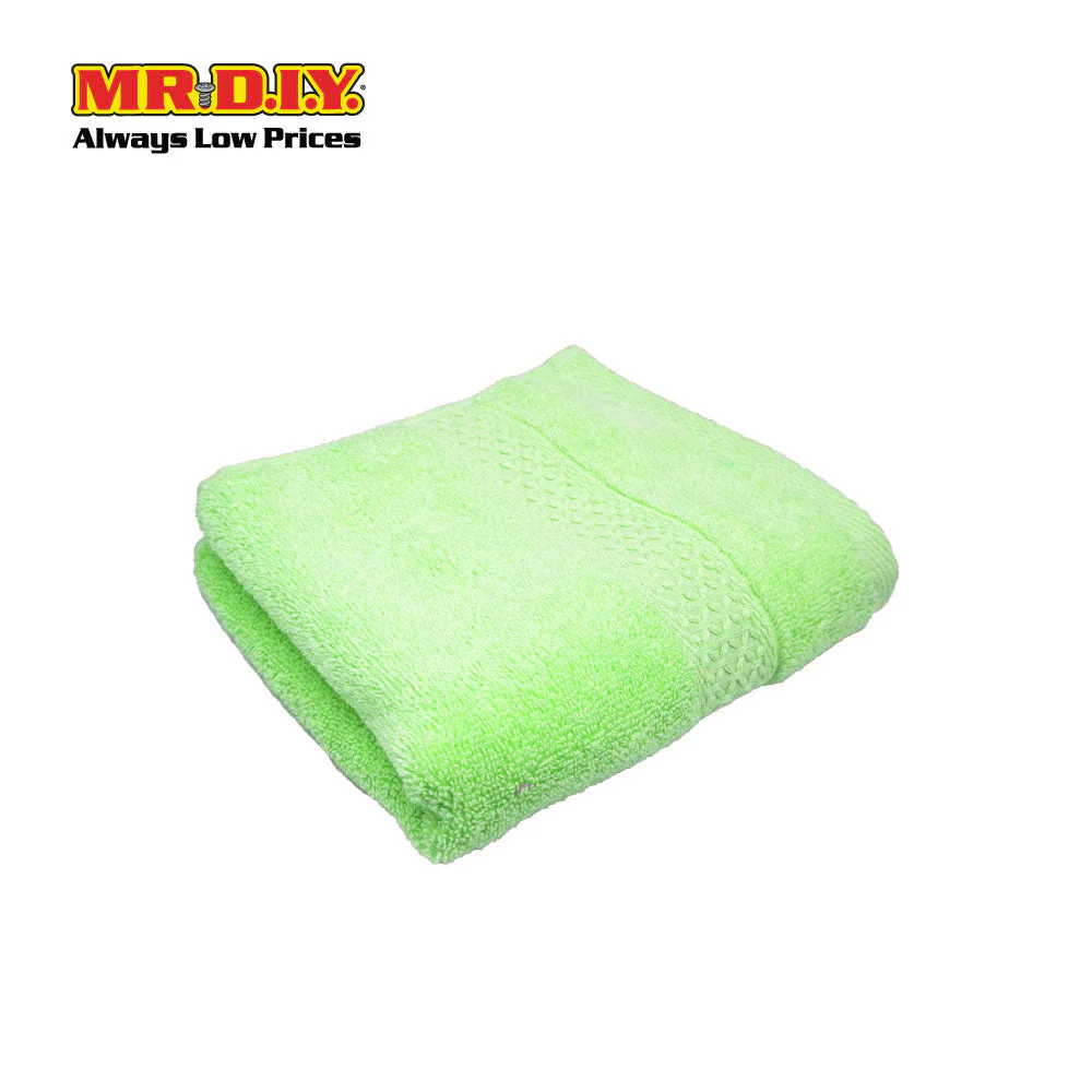 (MR.DIY) Absorbent Soft Cotton Hand Towel (35x75cm) - Light Green - Color Series - Image 2