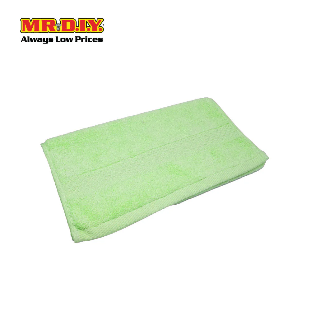 (MR.DIY) Absorbent Soft Cotton Hand Towel (35x75cm) - Light Green - Color Series - Image 3