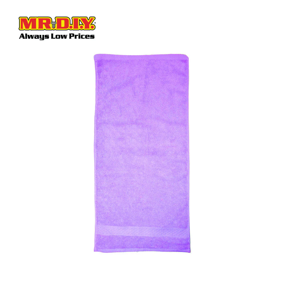 (MR.DIY) Absorbent Soft Cotton Hand Towel (35x75cm) - Purple - Color Series - Image 4