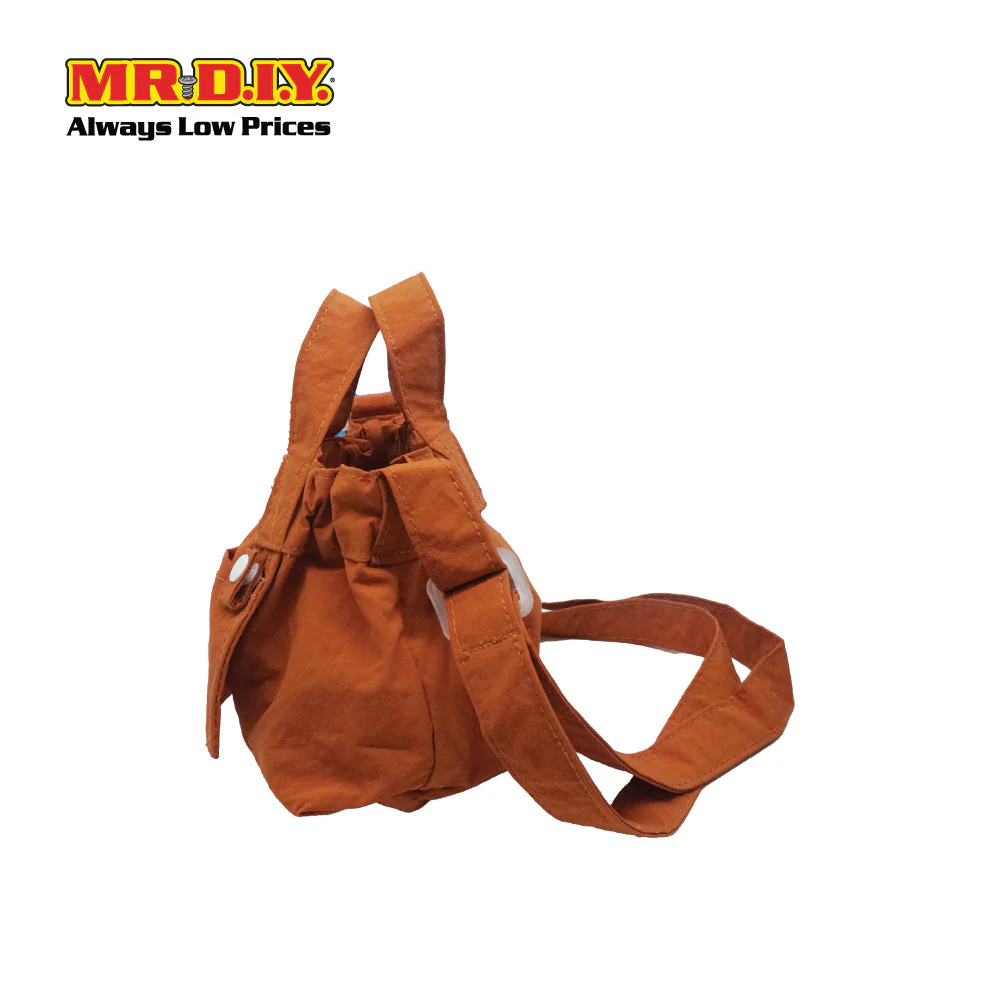 (MR.DIY) Dumpling Bag with adjustable strap (L15cm x W12cm x H9cm) - Orange - Color Series - Image 3