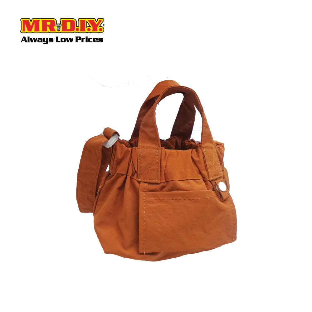(MR.DIY) Dumpling Bag with adjustable strap (L15cm x W12cm x H9cm) - Orange - Color Series - Image 4