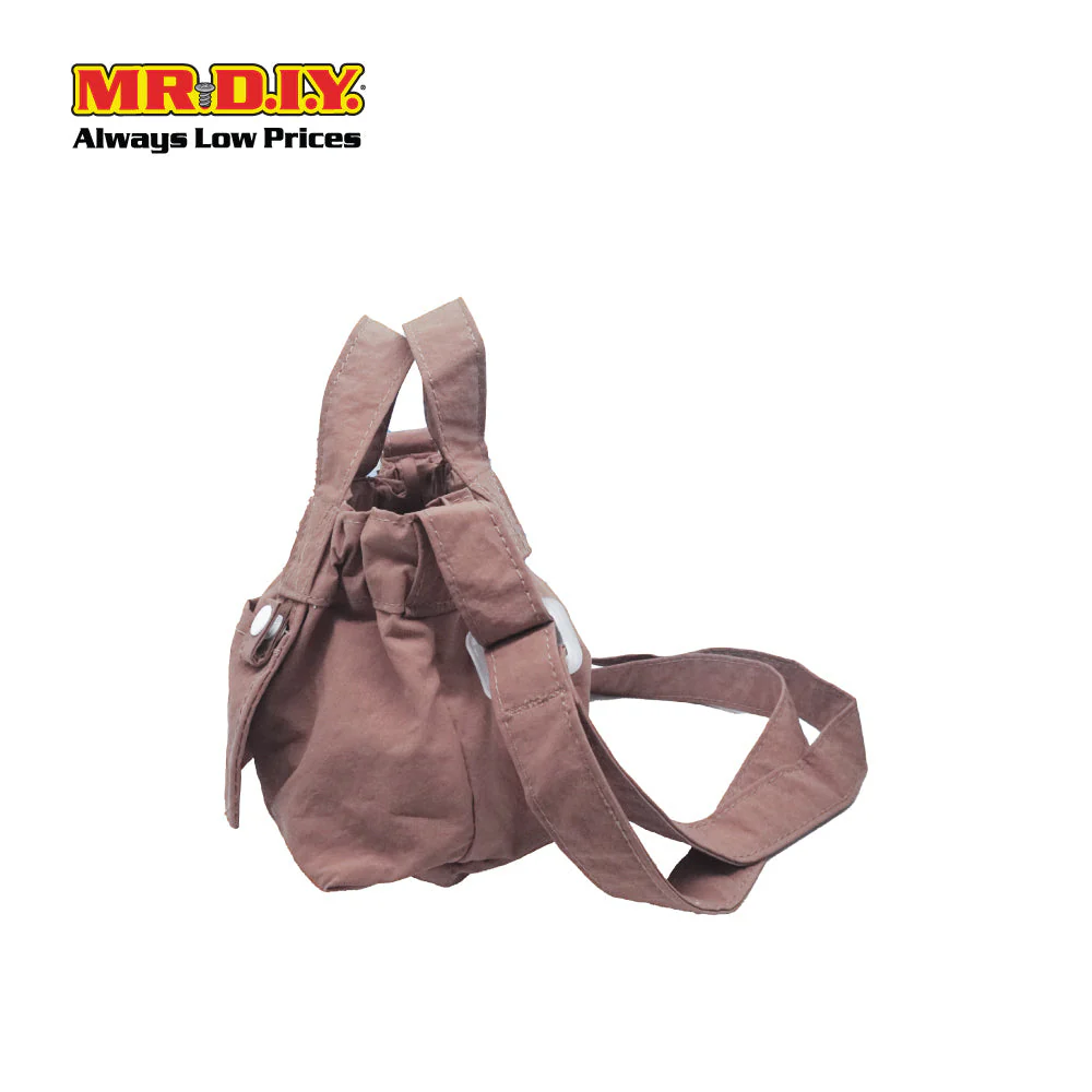 (MR.DIY) Dumpling Bag with adjustable strap (L15cm x W12cm x H9cm) - Light Pink - Color Series - Image 3