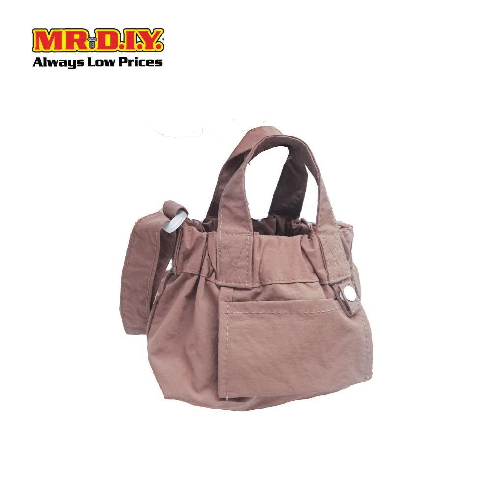 (MR.DIY) Dumpling Bag with adjustable strap (L15cm x W12cm x H9cm) - Light Pink - Color Series - Image 4