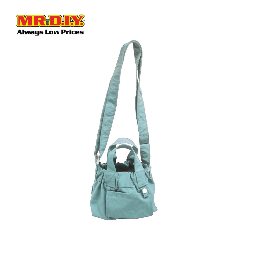 (MR.DIY) Dumpling Bag with adjustable strap (L15cm x W12cm x H9cm) - Light Blue - Color Series - Image 2