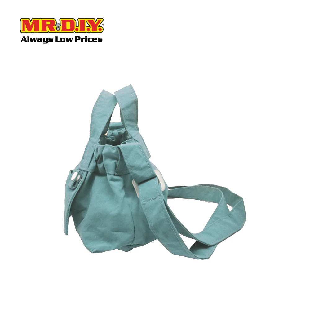 (MR.DIY) Dumpling Bag with adjustable strap (L15cm x W12cm x H9cm) - Light Blue - Color Series - Image 3