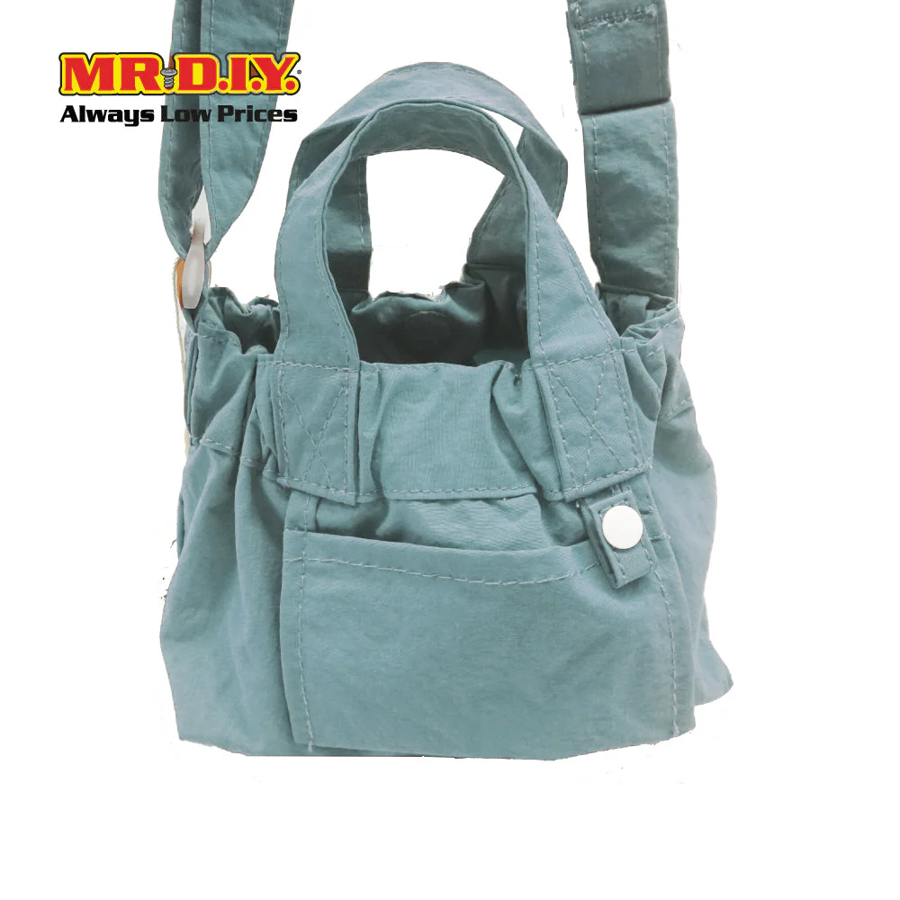 (MR.DIY) Dumpling Bag with adjustable strap (L15cm x W12cm x H9cm) - Light Blue - Color Series - Image 6