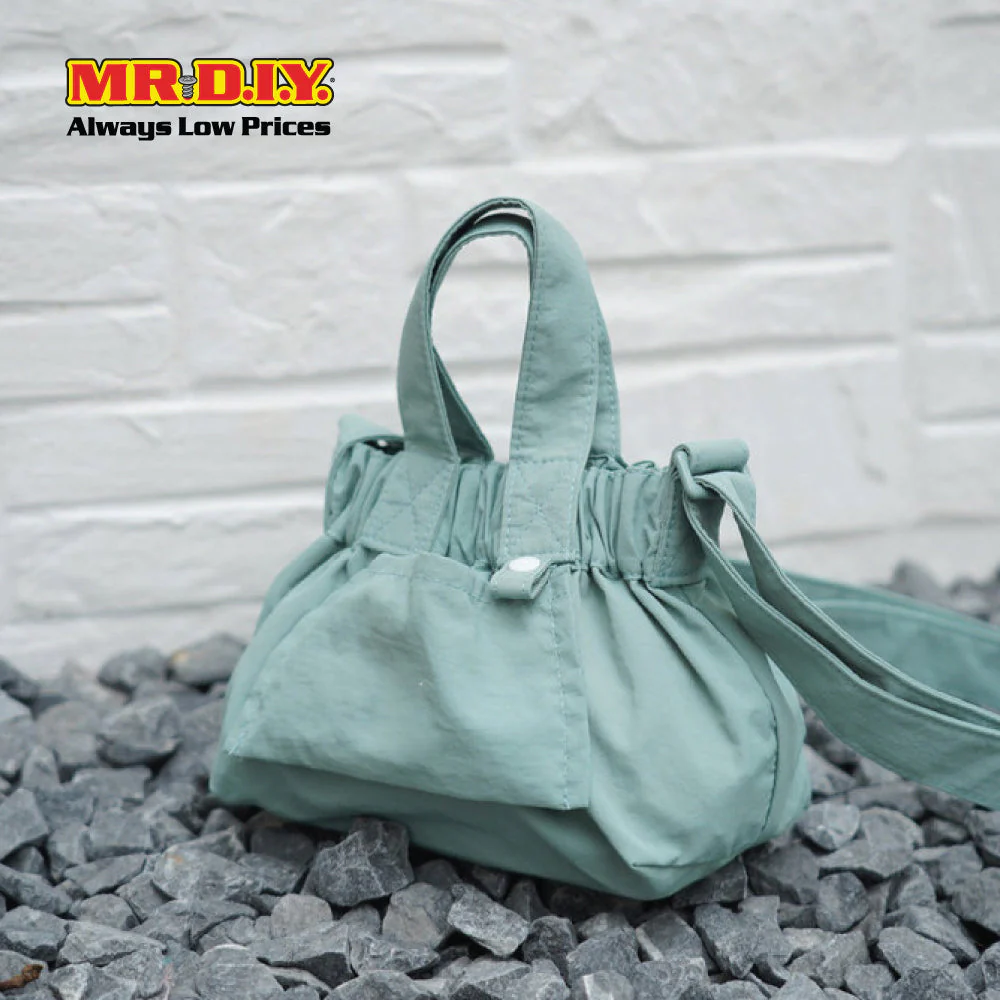 (MR.DIY) Dumpling Bag with adjustable strap (L15cm x W12cm x H9cm) - Light Blue - Color Series - Image 7