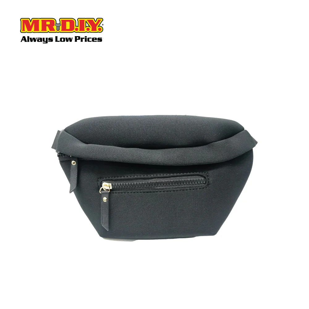 (MR.DIY) Essential Neoprene Waist Bag with adjustable strap (L27cm x W18cm x H3cm) - Black - Color Series - Image 2
