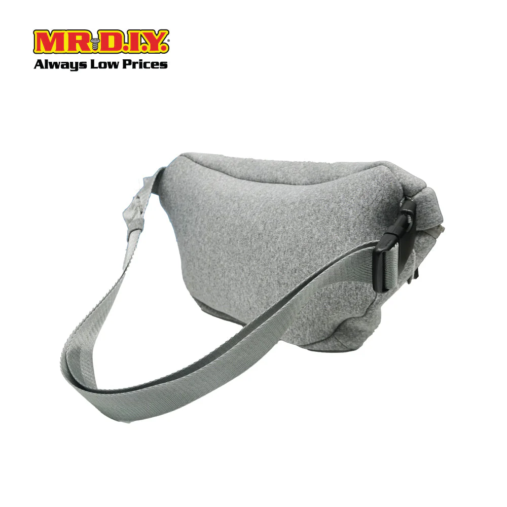 (MR.DIY) Essential Neoprene Waist Bag with adjustable strap (L27cm x W18cm x H3cm) - Grey - Color Series - Image 3