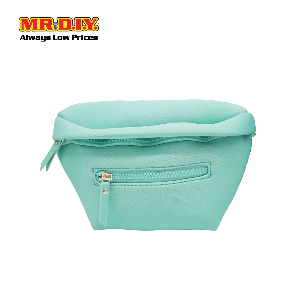 (MR.DIY) Essential Neoprene Waist Bag with adjustable strap (L27cm x W18cm x H3cm) - Light Green - Color Series - Image 2